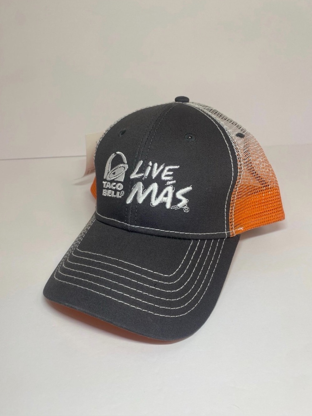 Taco Bell Live Mas Trucker Mesh Cap Plastic Snap Tab